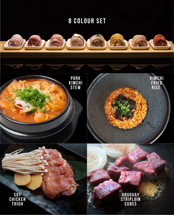 RAW 8 Colours Set with Beef (was $228) *ALL MEATS ARE RAW*