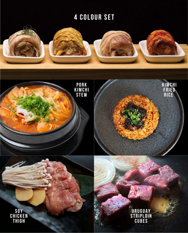 RAW 4 Colours Set with Beef (was $160) *ALL MEATS ARE RAW*